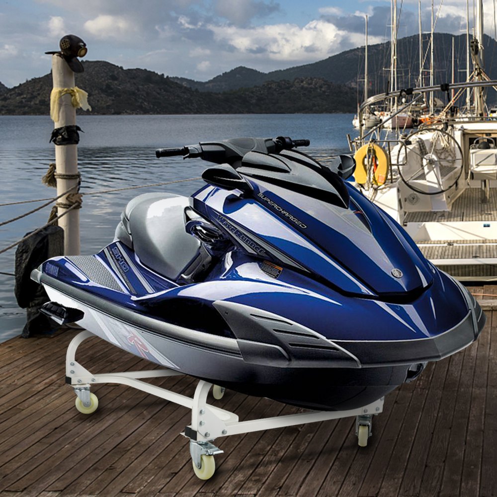 VV-CS-T344819 - 1000 LBS Jet Ski Dolly with Adjustable Carpeted Bunks