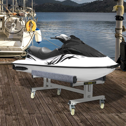 VV-CS-T254819 - Adjustable Jet Ski Dolly with 1300 lbs Capacity and Dual Brakes