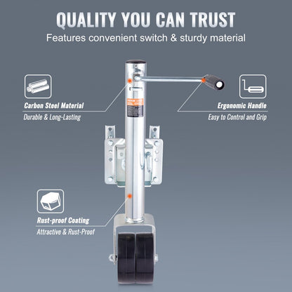 MJ-2000B-DWJ - Heavy-Duty 2000 lbs Trailer Jack with 10-inch Stroke