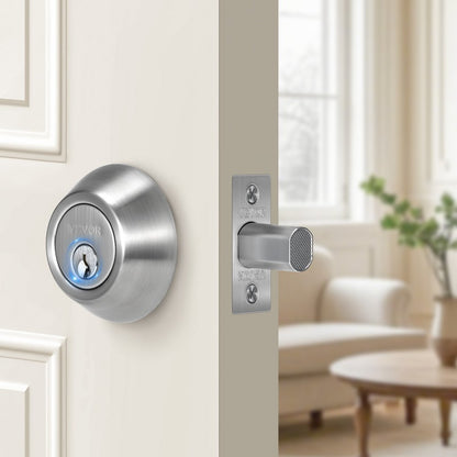 D101-SN - Durable Satin Nickel Deadbolt for Standard Doors 1-3/4” Thick