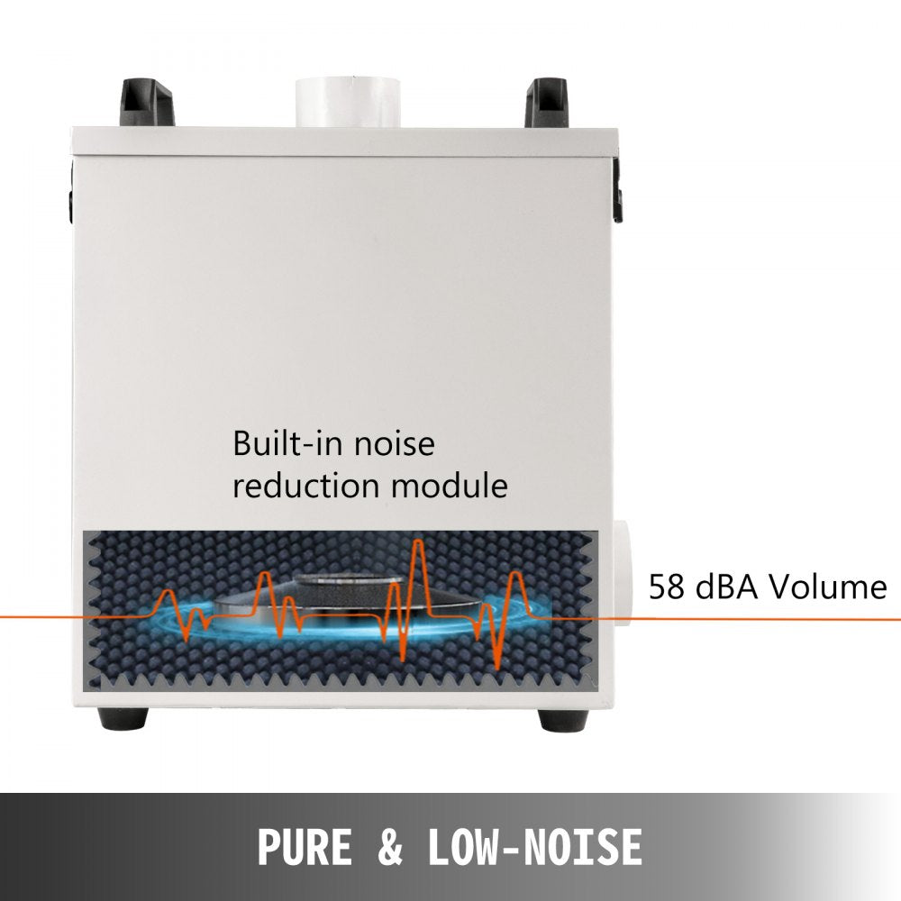 010575460749 - 80W CNC Smoke Purifier with Four-Layer Filtration