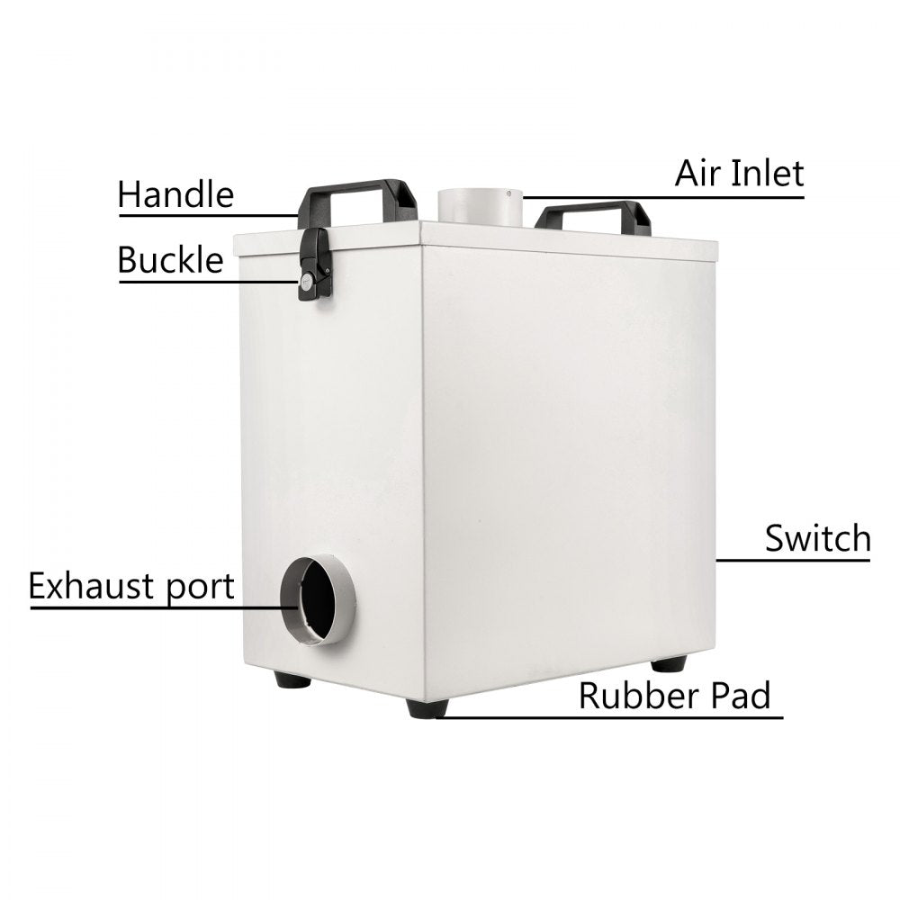 010575460749 - 80W CNC Smoke Purifier with Four-Layer Filtration