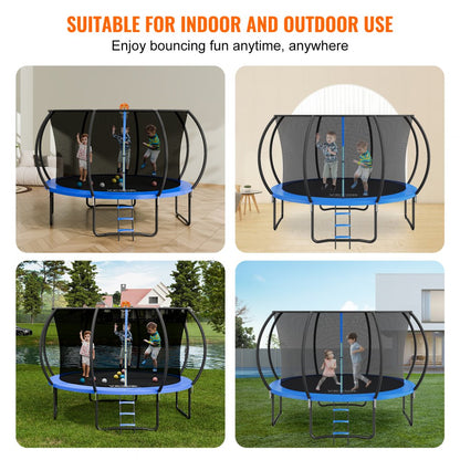 TX-B7123-12FT - Safe 12FT Trampoline for Family Fun with 400 lbs Capacity