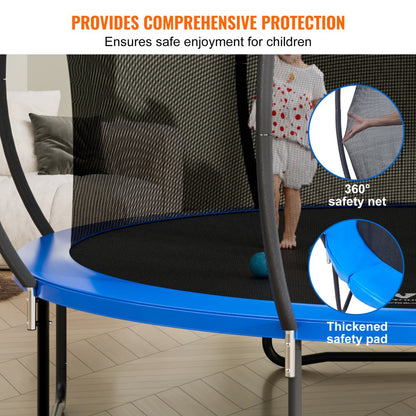 TX-B7123-14FT - 14FT Heavy-Duty Trampoline with Safety Enclosure, 450 lbs Capacity