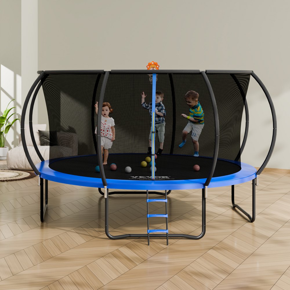 TX-B7123-14FT - 14FT Heavy-Duty Trampoline with Safety Enclosure, 450 lbs Capacity