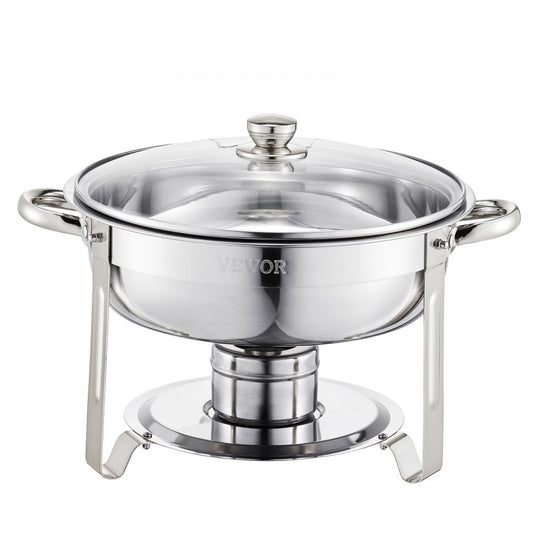 JZYYXCL5LBL2 - 5QT Stainless Steel Chafing Dish Set for Parties