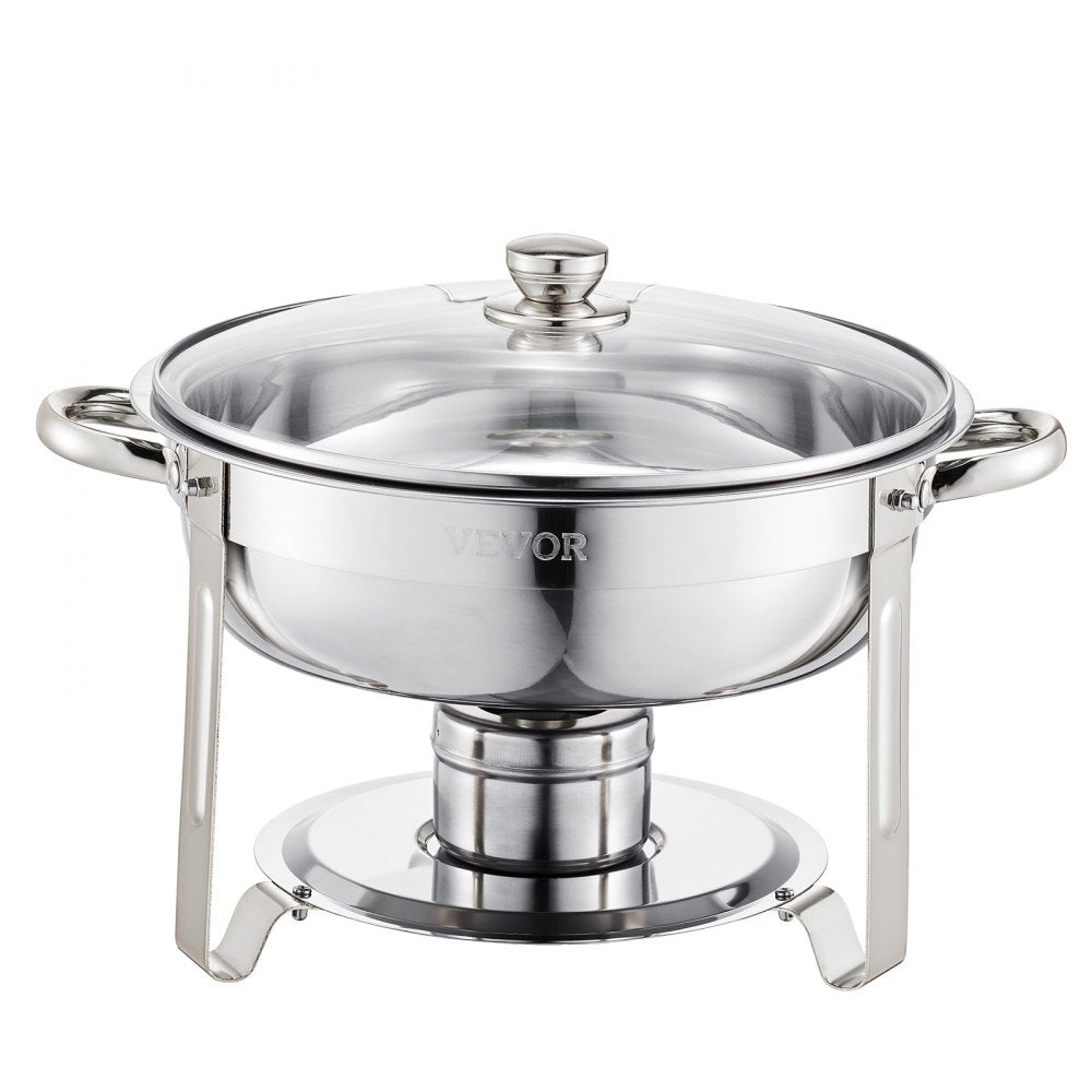 JZYYXCL5LBL4 - 5 Qt Stainless Steel Chafing Dish Set for 4 Servings