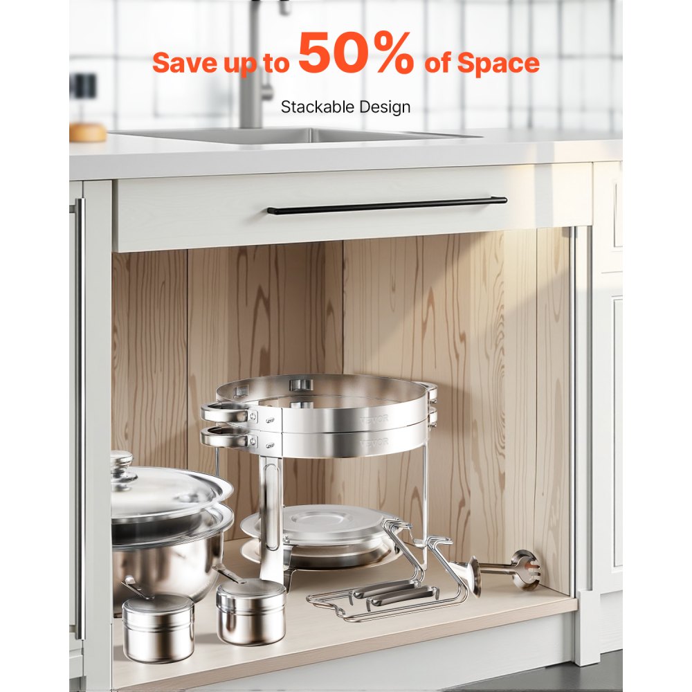 JZYYXCL5LGG2 - 5 Qt Stainless Steel Chafing Dish Set for 4 People