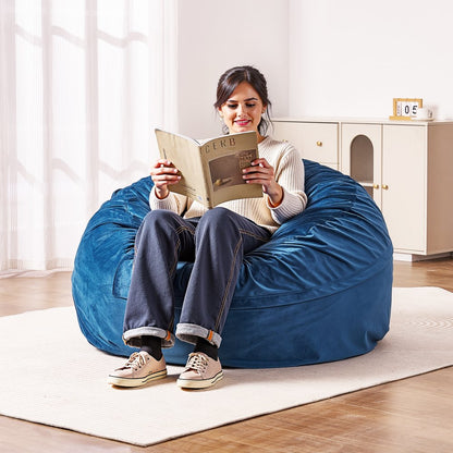 SM-FBB-01 - Comfortable Round Bean Bag Chair with Washable Cover