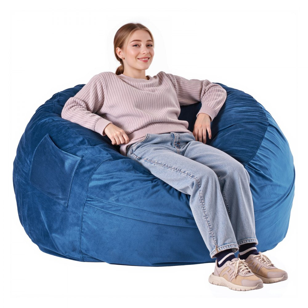 SM-FBB-01 - Comfortable Round Bean Bag Chair with Washable Cover