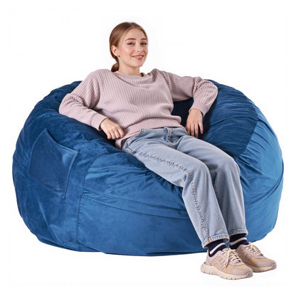SM-FBB-01 - Comfortable Round Bean Bag Chair with Washable Cover