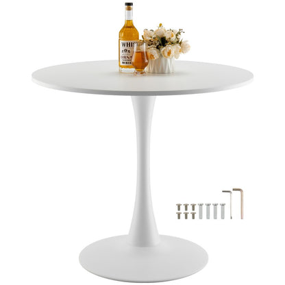 SR241142 - 31.5" White MDF Multifunctional Dining Table for 2-4
