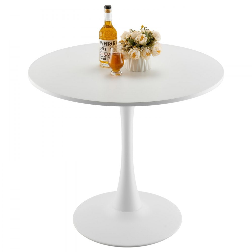 SR241142 - 31.5" White MDF Multifunctional Dining Table for 2-4