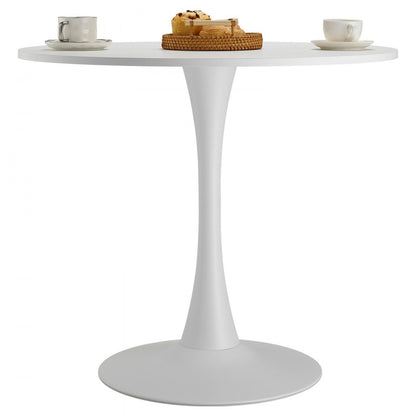SR241142 - 31.5" White MDF Multifunctional Dining Table for 2-4