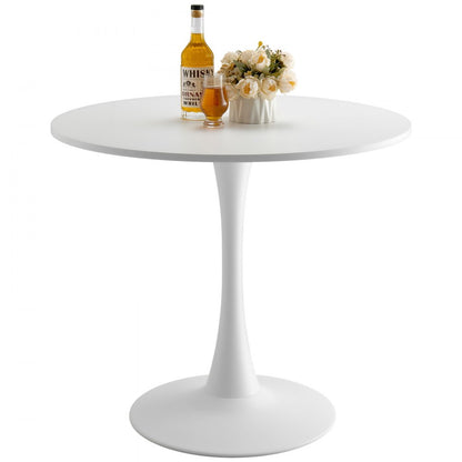 SR241142 - 31.5" White MDF Multifunctional Dining Table for 2-4