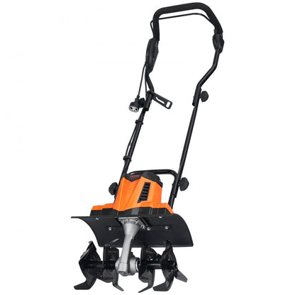 TLEG08 - VEVOR 10 Amp Compact Electric Tiller for Small Gardens, 14" Wide