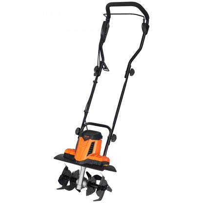 TLEG08 - VEVOR 10 Amp Compact Electric Tiller for Small Gardens, 14" Wide