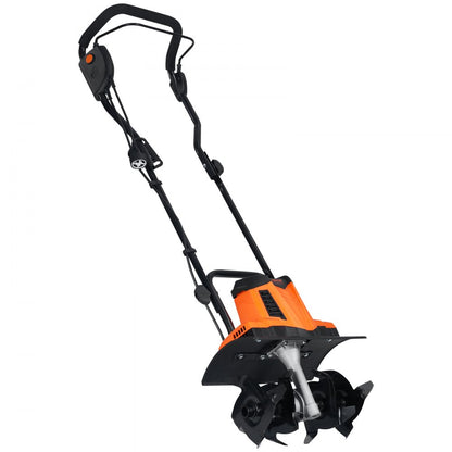 TLEG08 - VEVOR 10 Amp Compact Electric Tiller for Small Gardens, 14" Wide