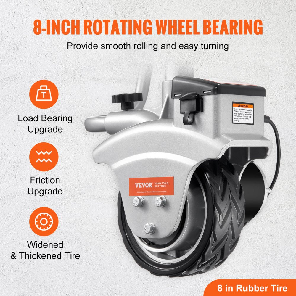 010914370195 - VEVOR 5000lb Electric Trailer Dolly with Adjustable Clamp