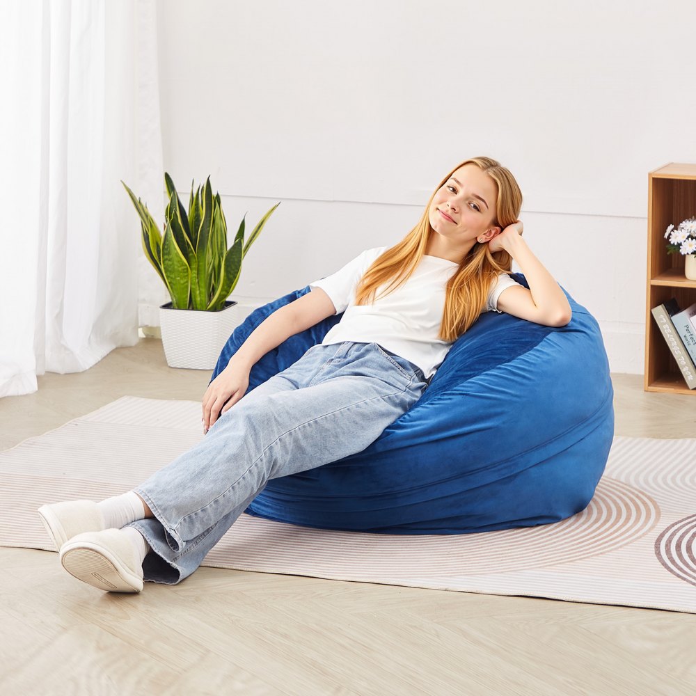 SM-SS-01 - 3ft Soft Memory Foam Bean Bag Chair with Washable Cover