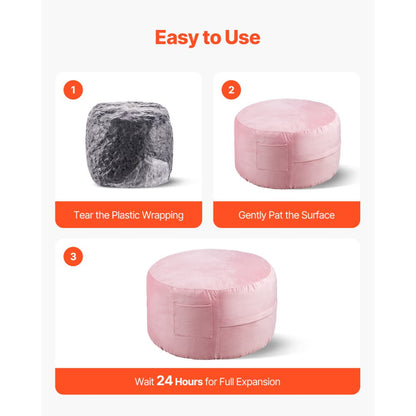 SM-SS-02 - 3ft Round VEVOR Bean Bag Chair with Removable Cover