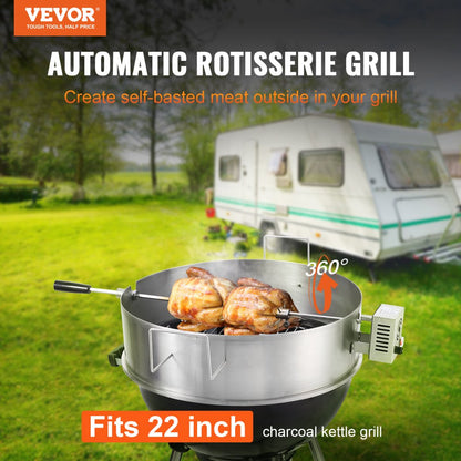 JY-MY--YX580-120 - Powerful 22" BBQ Rotisserie Ring for Effortless Grilling