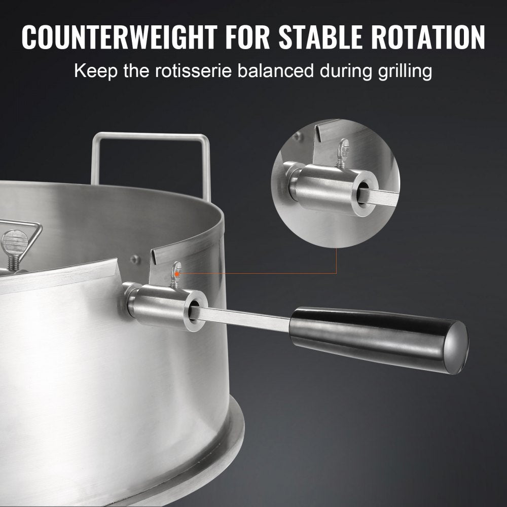 JY-MY--YX580-120 - Powerful 22" BBQ Rotisserie Ring for Effortless Grilling
