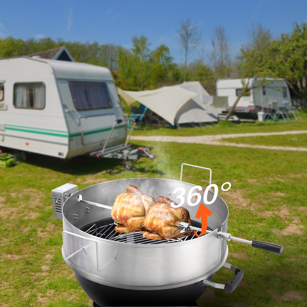 JY-MY--YX580-120 - Powerful 22" BBQ Rotisserie Ring for Effortless Grilling