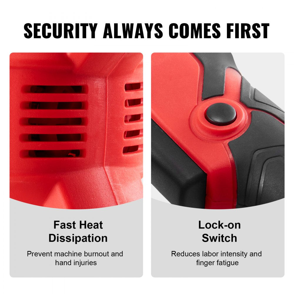 ZPN35 - 800W Handheld Concrete Vibrator with 6.6ft Shaft for Smooth Mixing