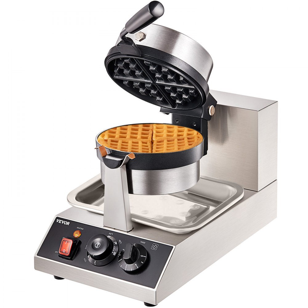 UWF-2205 - 1300W Non-Stick Round Waffle Maker for Perfectly Fluffy Waffles