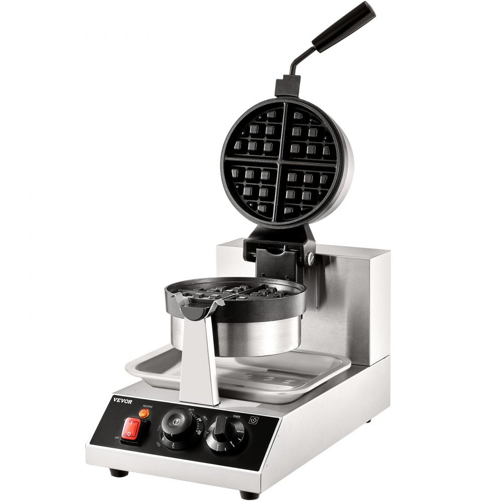 UWF-2205 - 1300W Non-Stick Round Waffle Maker for Perfectly Fluffy Waffles