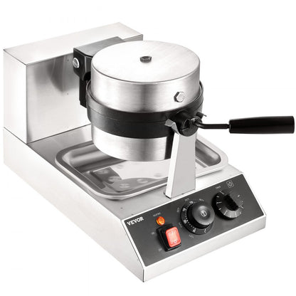 UWF-2205 - 1300W Non-Stick Round Waffle Maker for Perfectly Fluffy Waffles