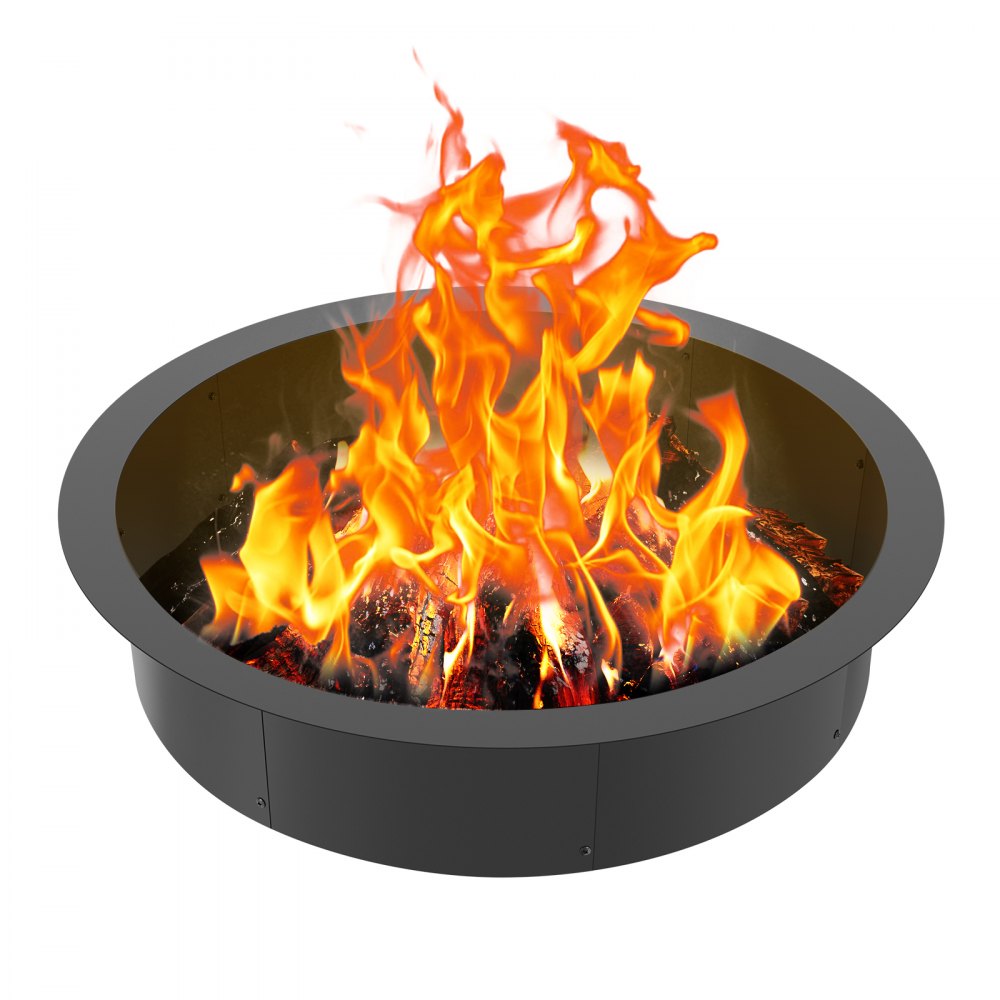 VOLD-36-10 - 40" Round High-Temperature Carbon Steel Fire Pit Ring