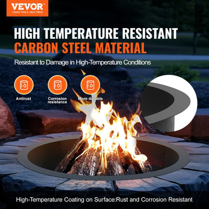 VOLD-31-8.5 - 35" Durable Round Fire Pit Ring for Outdoor Gatherings