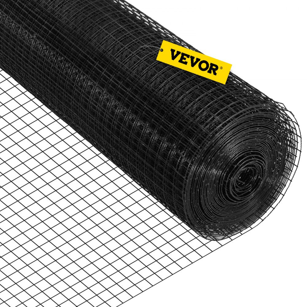 VV-HC-2450 - 24x50' Black Vinyl Coated Welded Wire Mesh for Gardens and Poultry