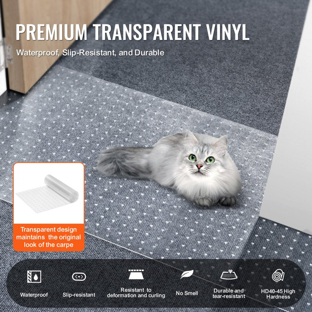 DD-01 - 0.06" Thick PVC Pet Carpet Protector, 61.65 Sq Ft Coverage