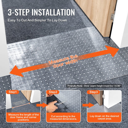 DD-01 - 0.06" Thick PVC Pet Carpet Protector, 61.65 Sq Ft Coverage