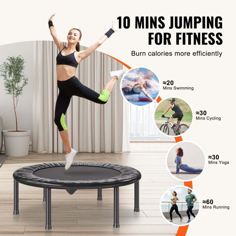 TX-B6232B-36in - 36" Compact Fitness Trampoline with 24 Tension Bands