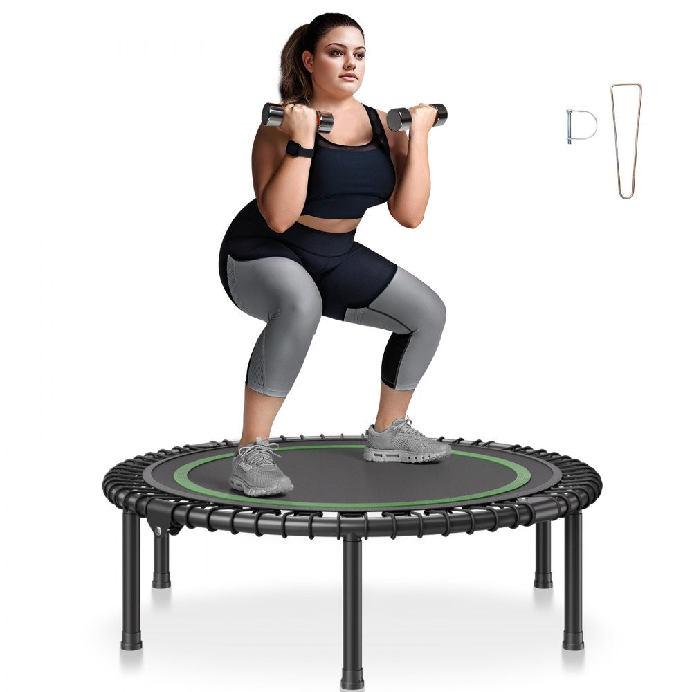 TX-B6232C-40in - 40" Foldable Mini Trampoline for Low-Impact Indoor Workouts