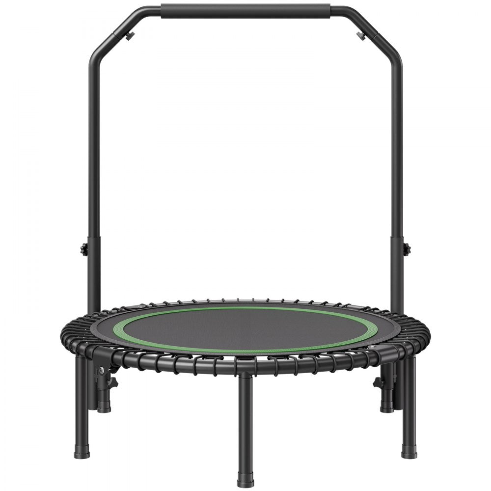 TX-B6232C-40in+C - 40" Foldable Mini Trampoline with Adjustable Handle for Adults