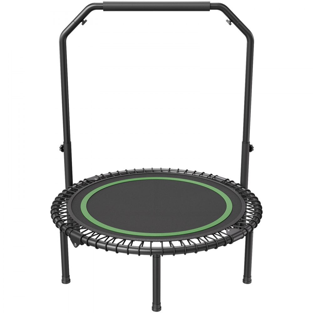 TX-B6232C-40in+C - 40" Foldable Mini Trampoline with Adjustable Handle for Adults