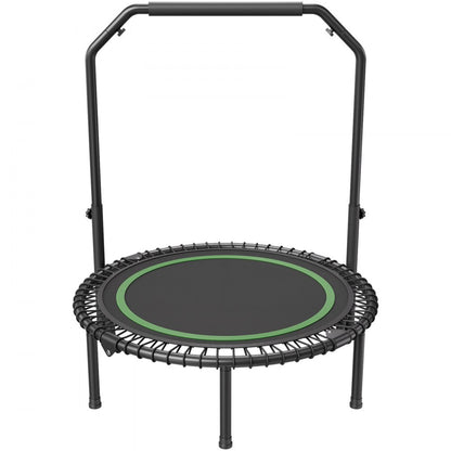 TX-B6232C-40in+C - 40" Foldable Mini Trampoline with Adjustable Handle for Adults