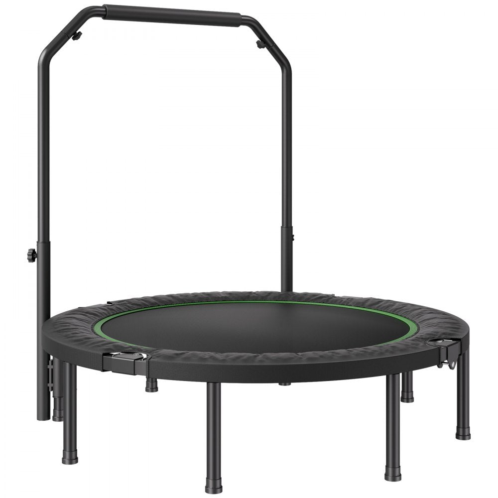 TX-B6389C-48in+C - 48" Foldable Trampoline with Adjustable Handlebar and Steel Frame