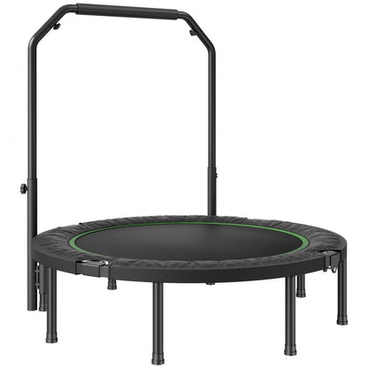 TX-B6389C-48in+C - 48" Foldable Trampoline with Adjustable Handlebar and Steel Frame