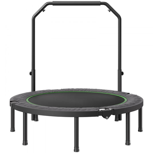 TX-B6389C-48in+C - 48" Foldable Trampoline with Adjustable Handlebar and Steel Frame