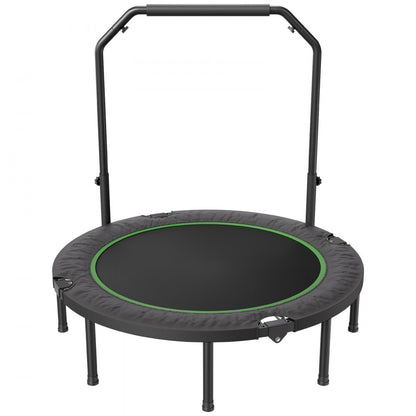 TX-B6389C-48in+C - 48" Foldable Trampoline with Adjustable Handlebar and Steel Frame
