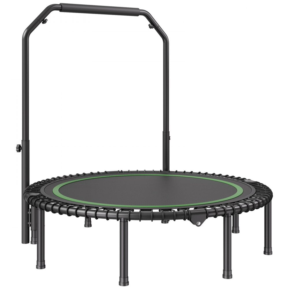 TX-B6232C-48in+C - 48" Foldable Mini Trampoline with Adjustable Handle for Low-Impact Workouts