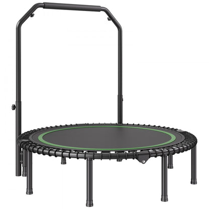 TX-B6232C-48in+C - 48" Foldable Mini Trampoline with Adjustable Handle for Low-Impact Workouts