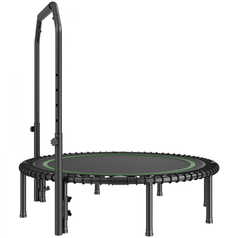 TX-B6232C-48in+C - 48" Foldable Mini Trampoline with Adjustable Handle for Low-Impact Workouts