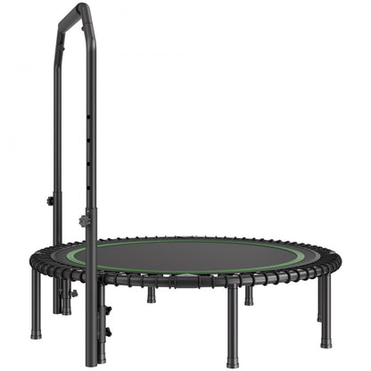 TX-B6232C-48in+C - 48" Foldable Mini Trampoline with Adjustable Handle for Low-Impact Workouts
